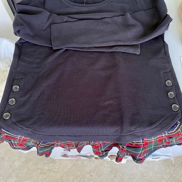 Loft Plaid Ruffle Top Size M NEW! - Picture 5 of 5